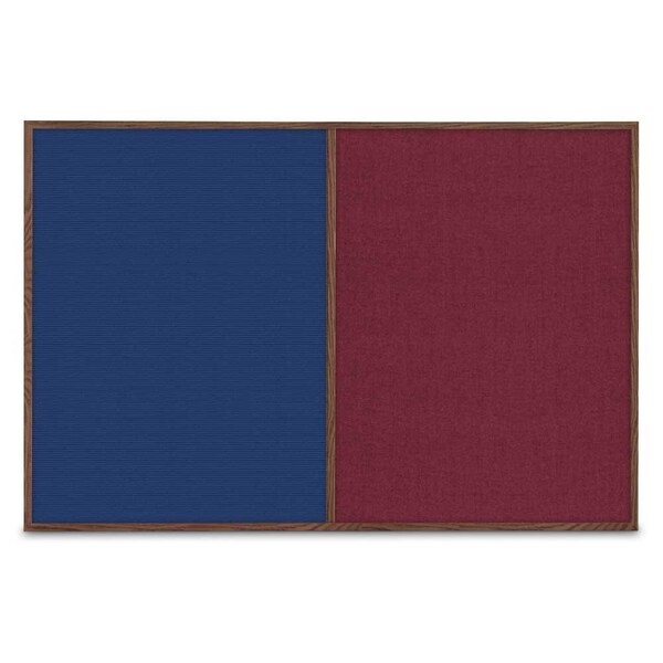 United Visual Products Slim Style Indoor Enclosed Radius Corkbo UVRDS23SB-BLACK-RUBBER - main